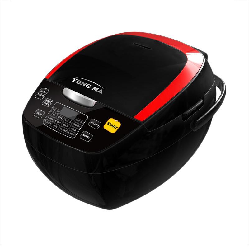 Rice Cooker / Magic Com Digital YONGMA YMC 801 Merah Kapasitas 2 Liter