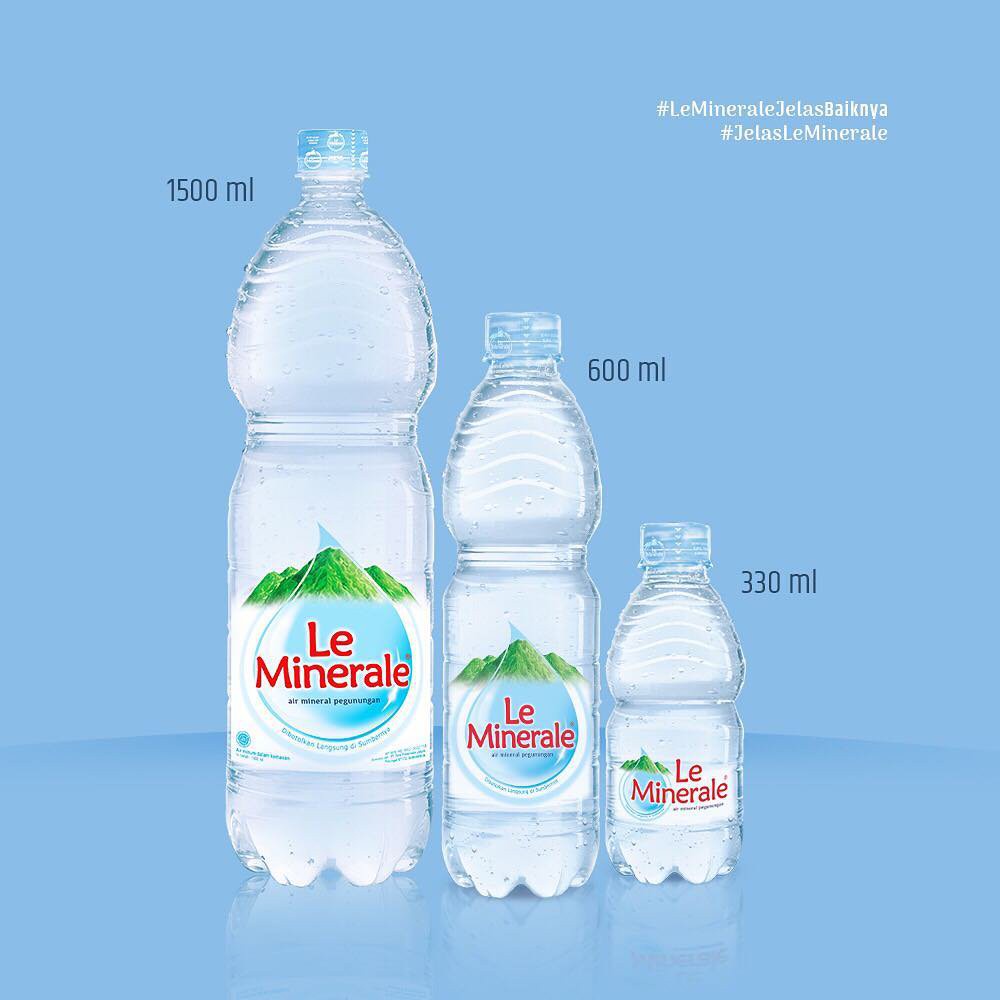 LE MINERALE AIR MINUM MINERAL  BOTOL  1500ml  KHUSUS GOSEND, GRAB,  KURIR INSTANT