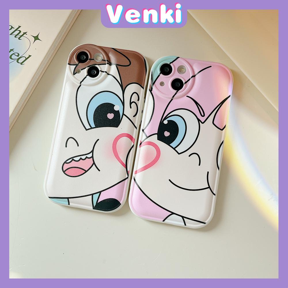 iPhone Case Silicone Soft Case Airbag Shockproof Protection Camera Cartoon Cute Couple Case Compatible For iPhone 11 Pro Max 13 Pro Max 12 Pro Max 7Plus xr XS Max