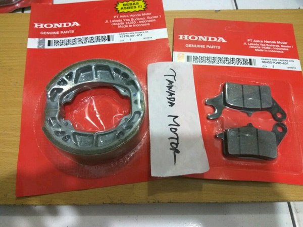 KANVAS REM SET DEPAN DAN BELAKANG HONDA BLADE OLD-BLADE NEW-REVO ABSOLUT