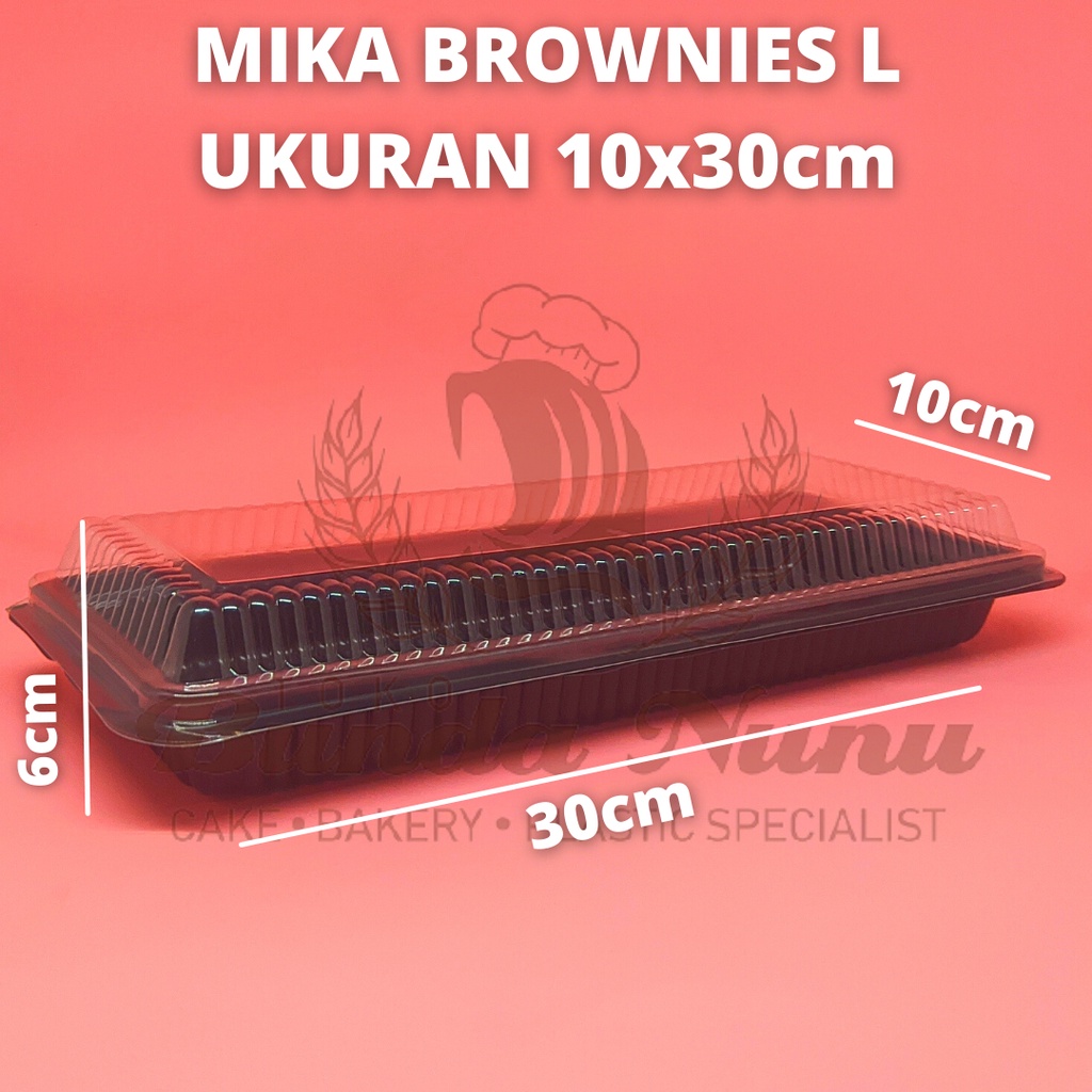 Mika Brownies L / Mika Box Brownies /Mika Kue Size L 10x30 + Tutup