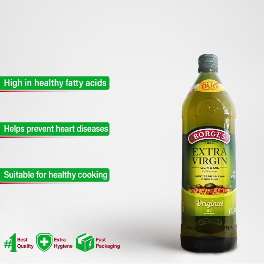 

Minyak Zaitun BORGES Extra Virgin Olive Oil 1000 ml | BORGES 1 Liter