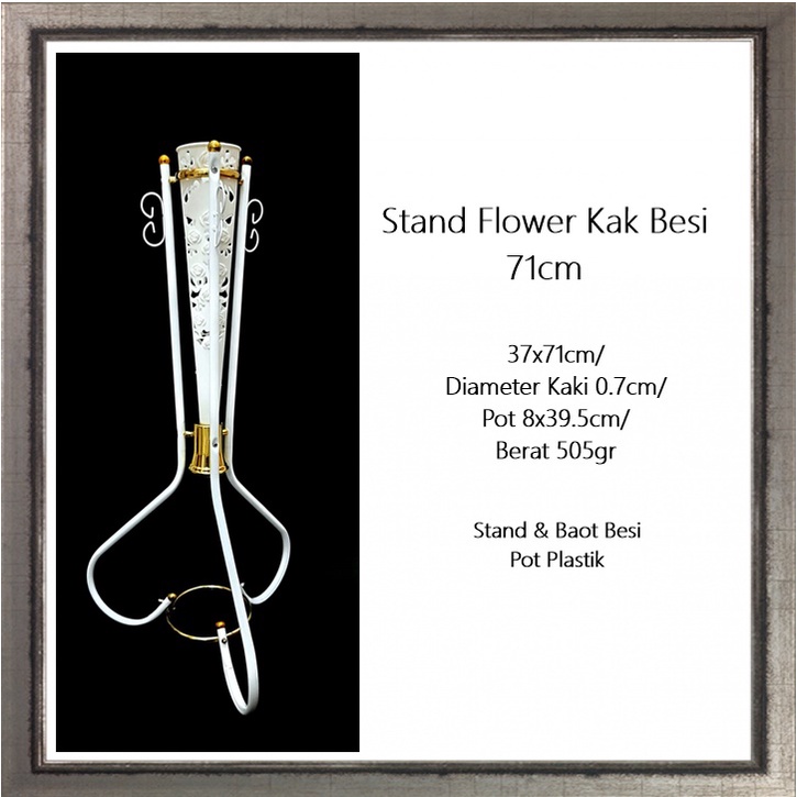 Stand/Pot Flower Kaki Besi 71cm