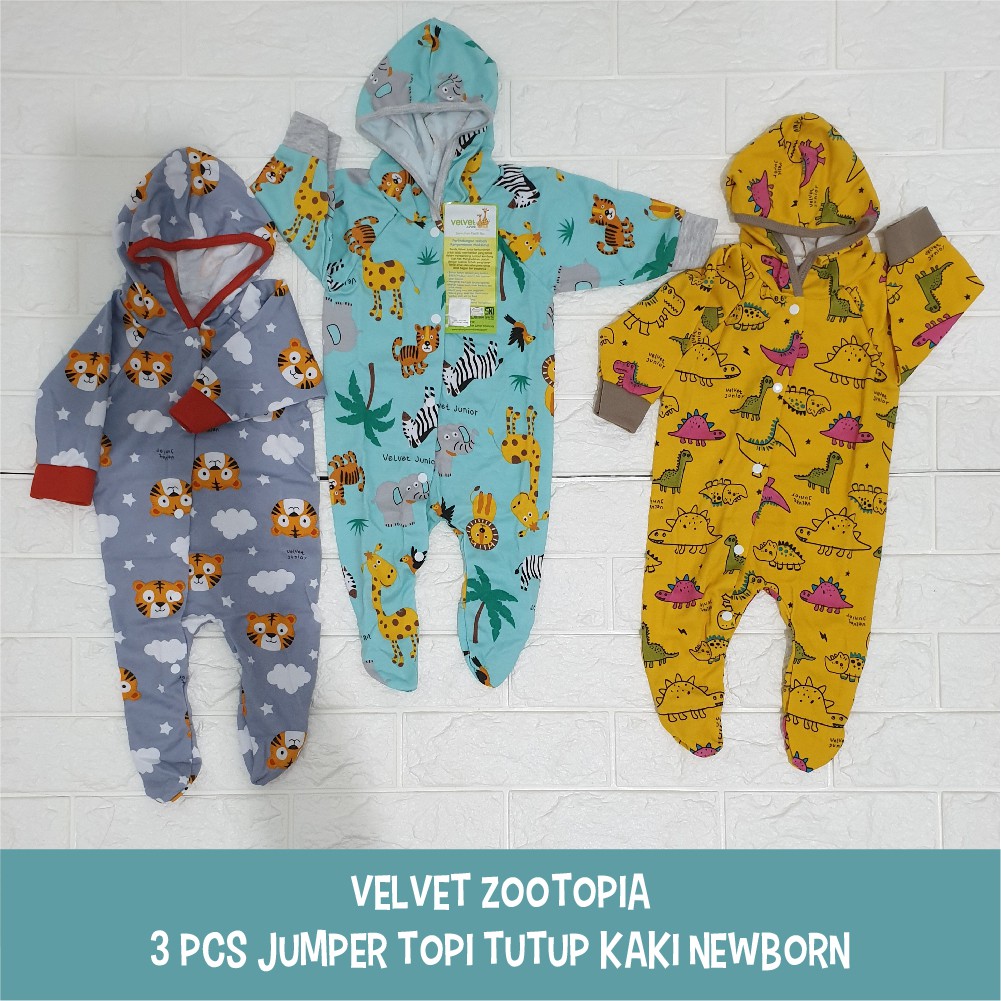 Velvet Junior 3 pcs jumper/kodok panjang