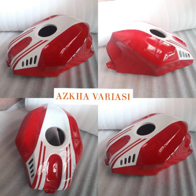 COVER TANGKI R15V2 MODEL R1NEW MERAH LIS PUTIH