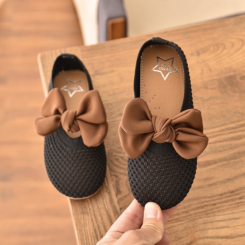 HappyOliver JESSLYN RAJUT Flat Shoes sepatu anak perempuan import