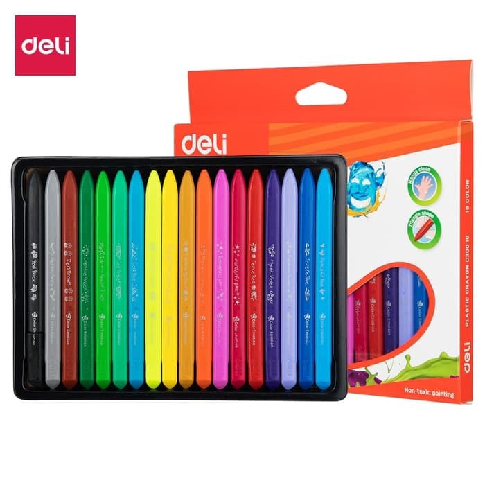 

Deli Plastic Crayon 18C EC20010