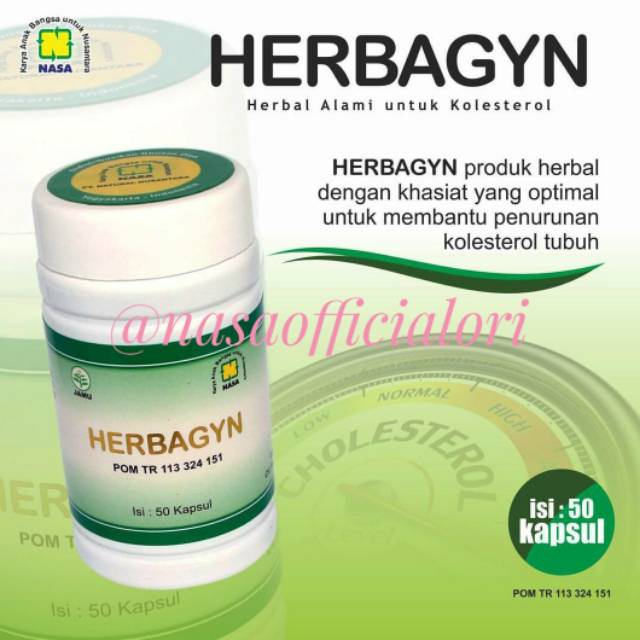 [COD] HERBAGYN NASA Mengatasi Kolesterol | Mengatasi LEMAK Darah, Hipertensi & ejakulasi dini