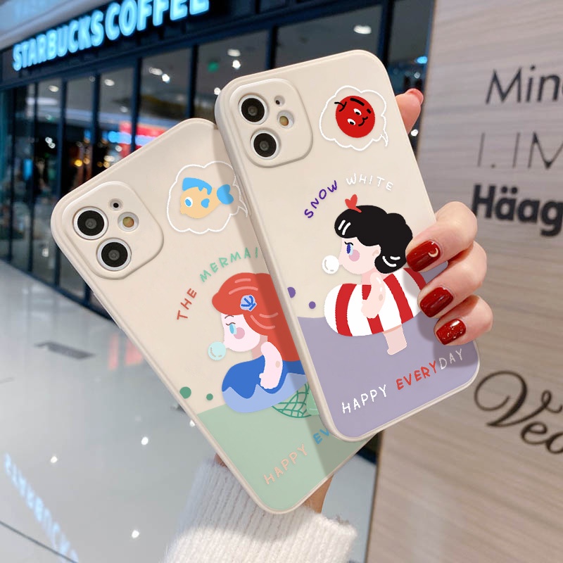 Case Desain Putri Duyung Untuk OPPO A9 2020 A5 A12 A7 A92 A52 A55 A54 A74 A16 A15 A3S A5S A83 A72 A36 A76 A96 A93 A53 A35 A37 A32 A93 A53 A39 A19