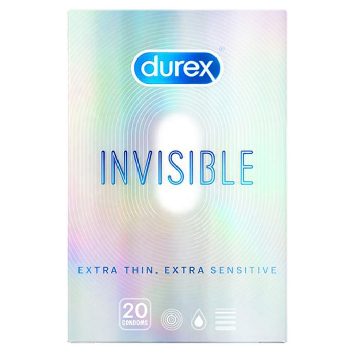 Kondom Durex Invisible - 20 Pcs - Kondom Tipis Durex