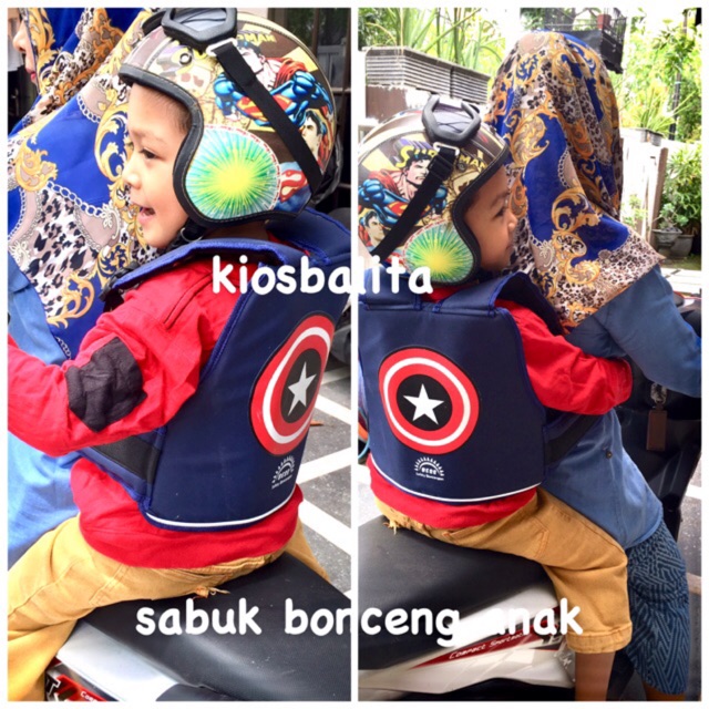 FREE MASKER!! SABUK BONCENGAN ANAK / SABUK BONCENG MOTOR ANAK DEPAN DAN BELAKANG / SABUK BERKENDARA