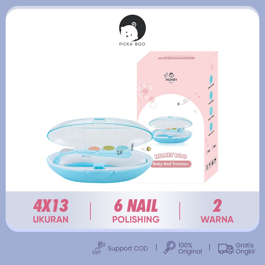 PICKA BOO Baby Set Nail Trimmer Gunting kuku Bayi Elektrik 5 in 1 Menicure Pedicure