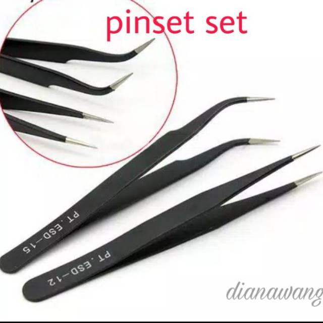 Pinset Eyelash Extension / Pinset Set / Pinset Serbaguna