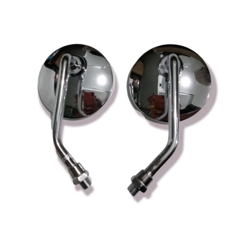 Spion Retro Mini Bulat drat 14, spion retro klasik cocok untuk semua motor honda