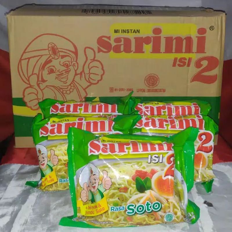 

Sarimi Isi 2 Baso Sapi 1 dus sarimi isi 2 soto 1 dus isi 24 bks