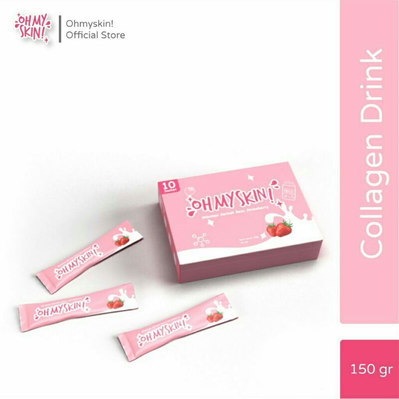 COLLAGEN DRINK OHMYSKIN 100% ORI BPOM HALAL FREE GIFT