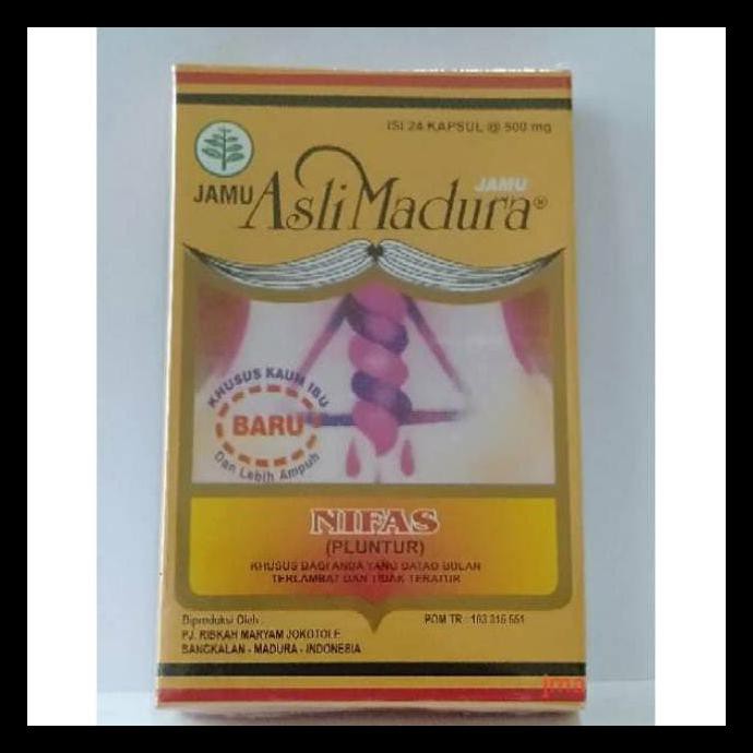 Jamu Nifas / Pluntur (Telat Datang Bulan) Madura Kapsul