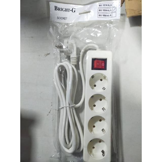 Colokan 4lubang 3meter bright murah