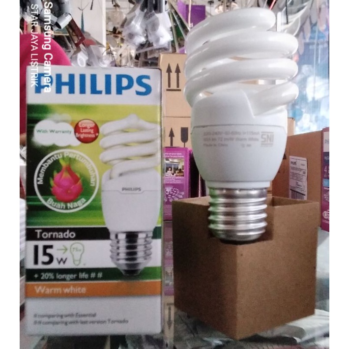 Philips Tornado 12 Watt &amp; 15 Watt Buah Naga/Dragon Fruit WARNA KUNING