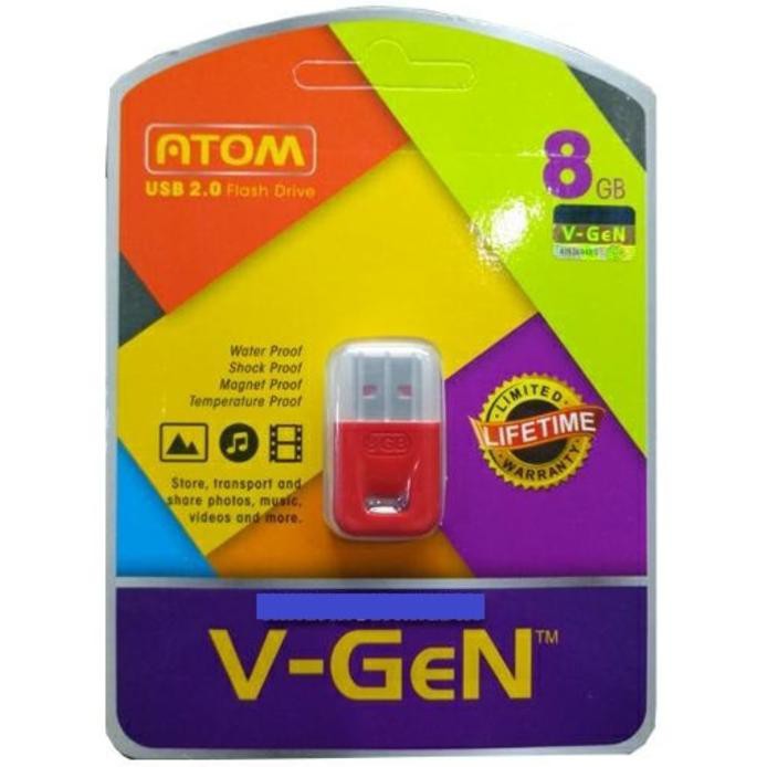 Flashdisk USB V-Gen Atom 8GB Original