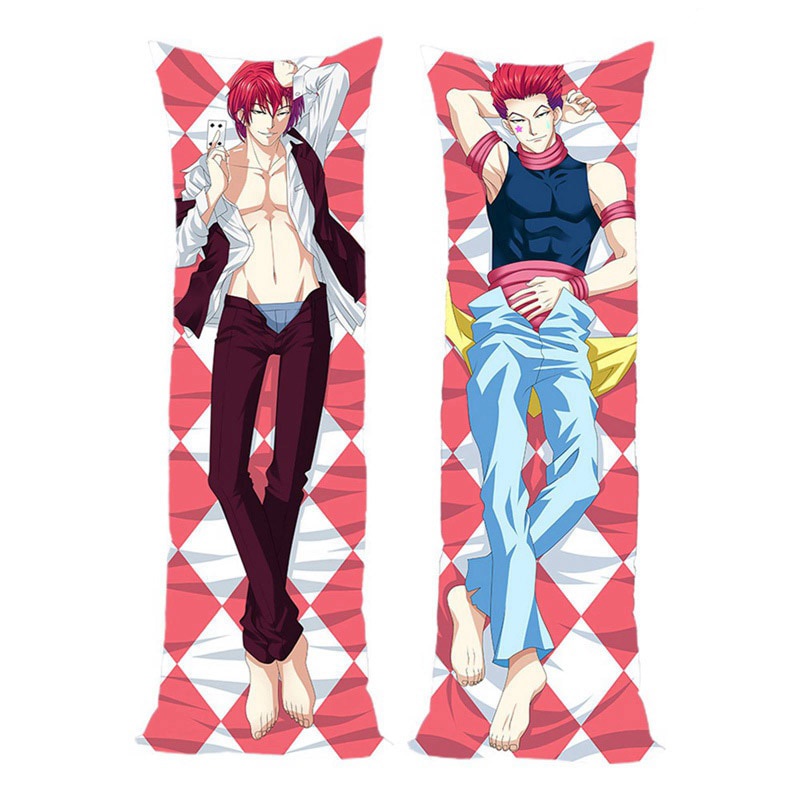 PREORDER Anime Hunter x Hunter Hisoka Csai Cosplay Dakimakura Hugging Body Pillow Case Peachskin Thr