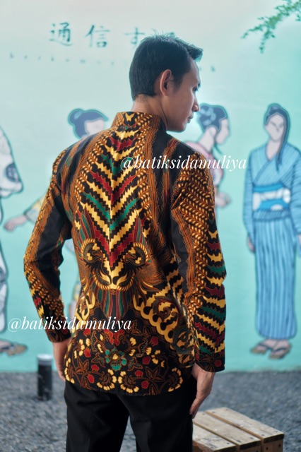 Sidamuliya Batik Kemeja Pria Slimfit Premium Nalesha Lengan Panjang