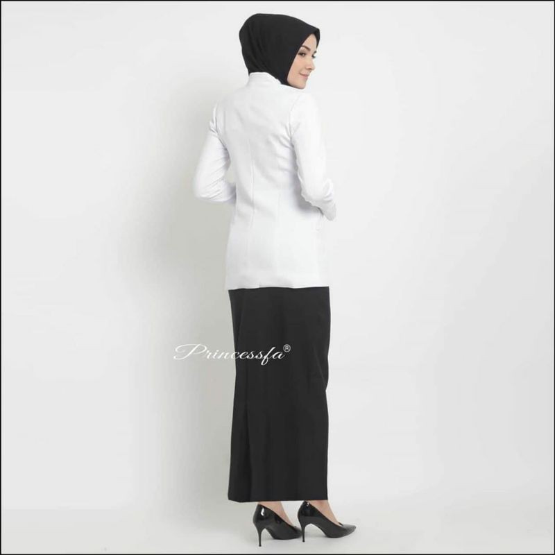 SERAGAM SET BLAZER HITAM PUTIH