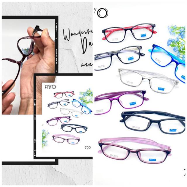 Frame elastis~frame tr90% frame+lensa