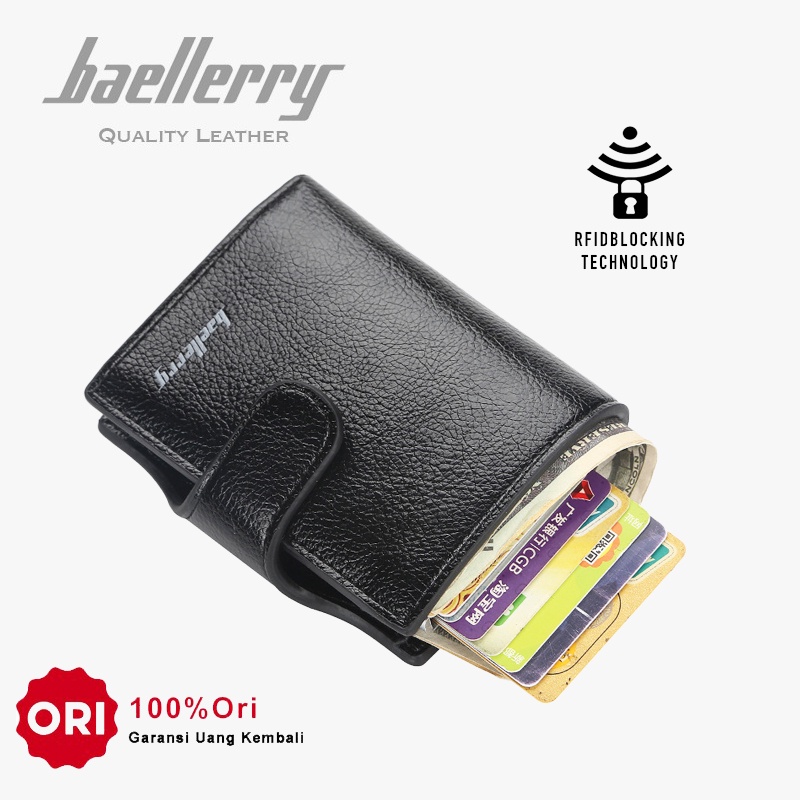 BAELLERRY K9111 Dompet Kartu Pria Bahan Kulit PU Leather Premium WATCHKITE WKOS