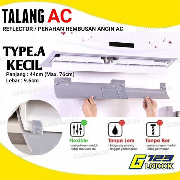 Reflector Reflektor Acrylic Aklirik Penahan Angin Air Screen Cover AC