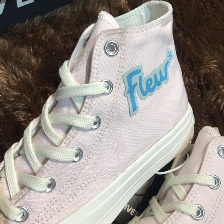 Terbaru.. (FREE PAPER BAG CONVERSE) SNEAKERS CONVERSE 70S HIGH GOLF LE FLEUR OFF WHITE BNIB