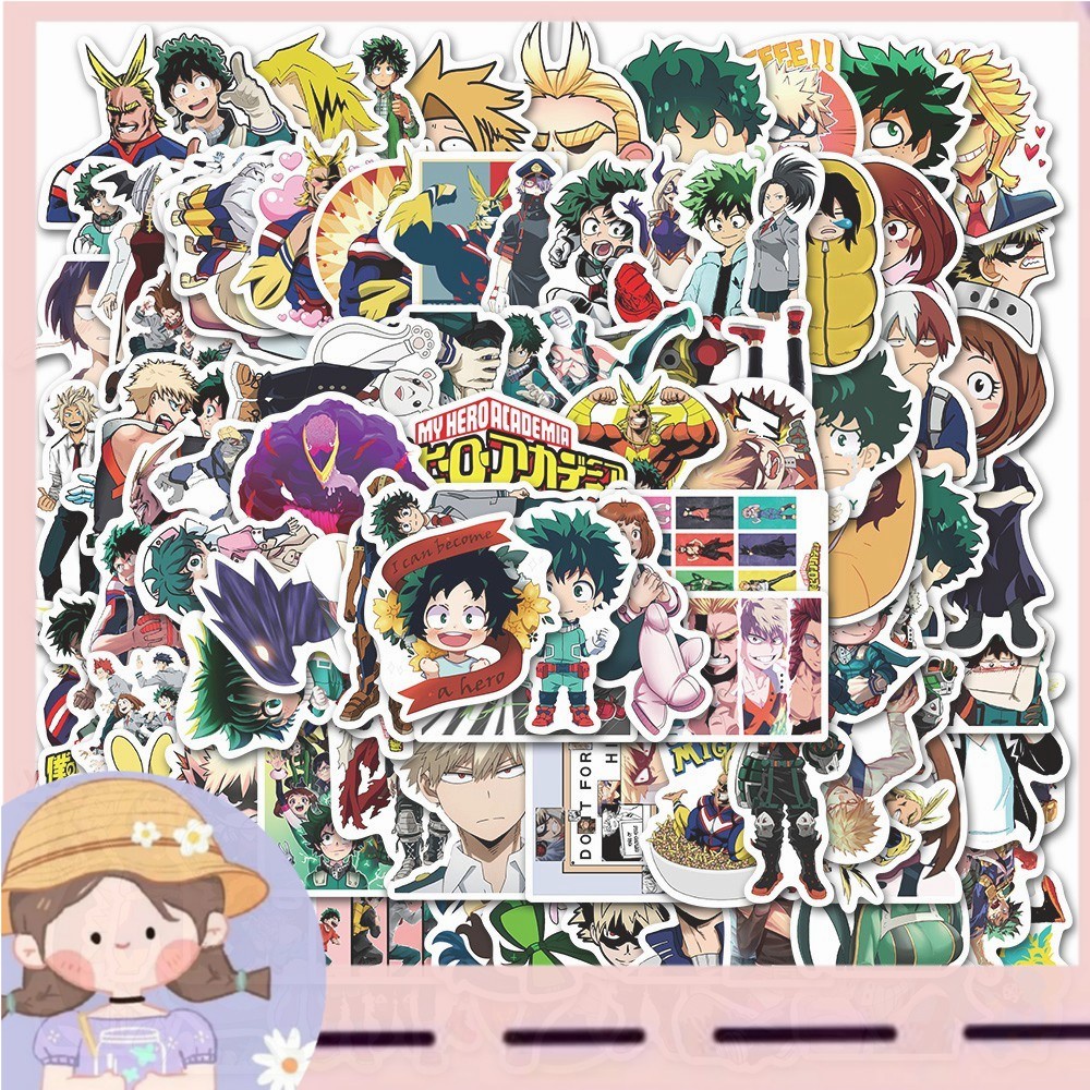 

PROMO100pcs Stiker Karakter My Hero Academia Untuk Laptop Skateboard Izuku Midoriya
