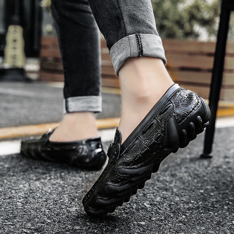 COD 100% ASLI KULIT Formal Sepatu Kerja Kantor Sepatu Tanpa Tali Pantofel Pria Sepatu Pentofel Slop Pria Casual Sepatu Slip On 107