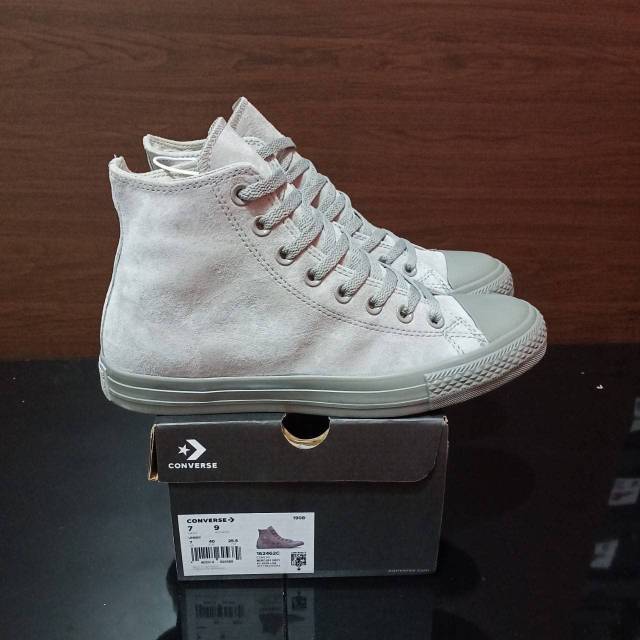 Converse CTAS HI Mercury Grey Suede Mono