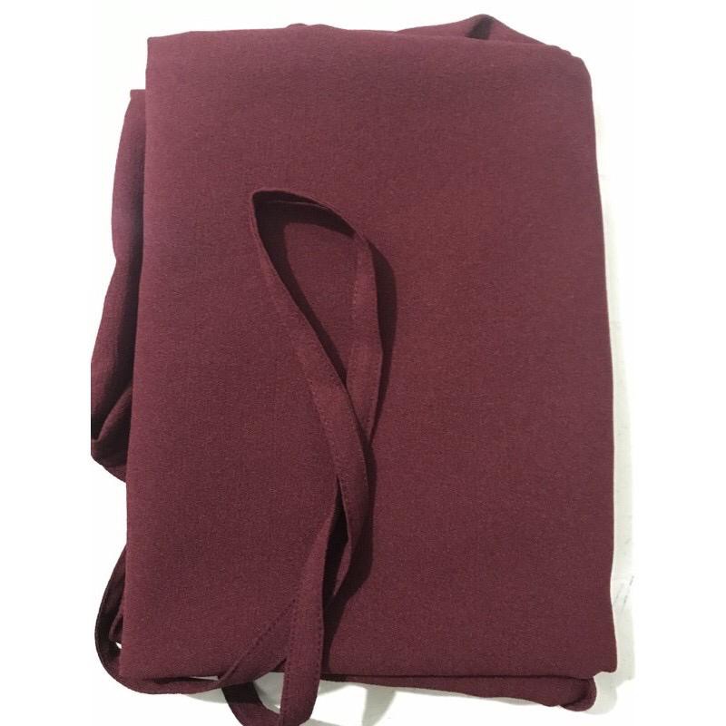 HIJAB/JILBAB/KERUDUNG MARYAM 2LYER NON PET/BERGO MARYAM DIAMOND/HIJAB INSTAN-Maroon