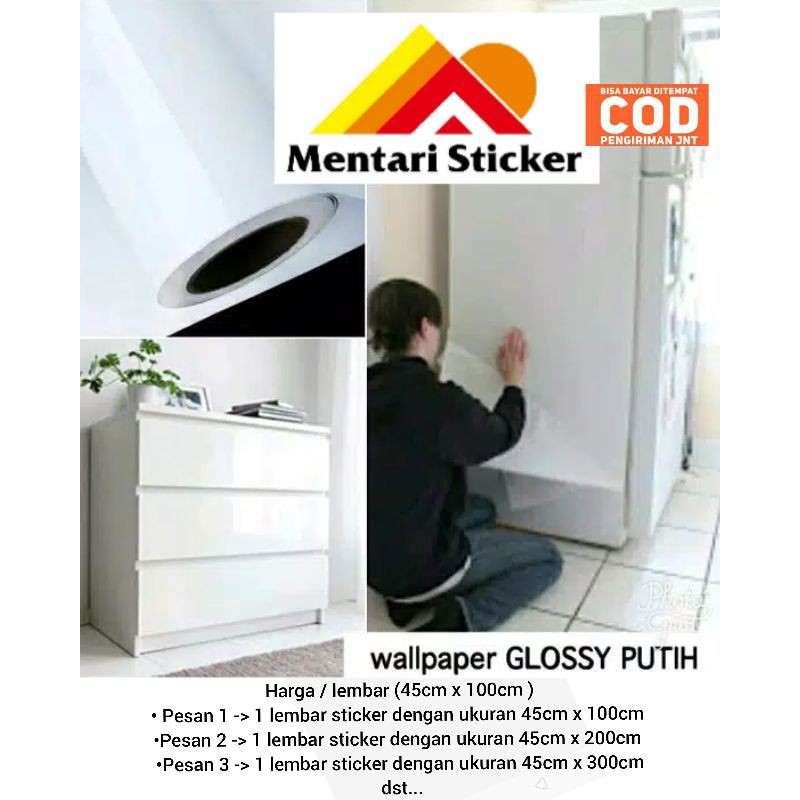 Stiker Putih Untuk Lemari Wallsticker Meja Wallsticker Lemari Wallpaper sticker