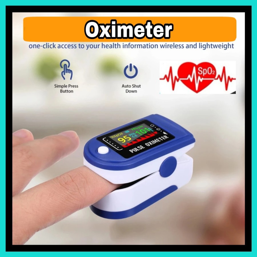 NA - Pulse Oximeter Finger Tensi Darah Ukur Kadar Oxigen dalam darah JD01