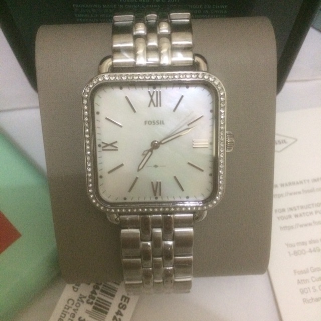 Fossil watch es 4268 micah silver stainless