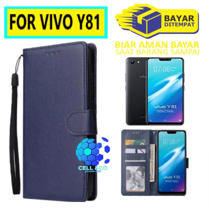 Flip cover VIVO Y81 Flip case buka tutup kesing hp casing hp flip case leather wallet