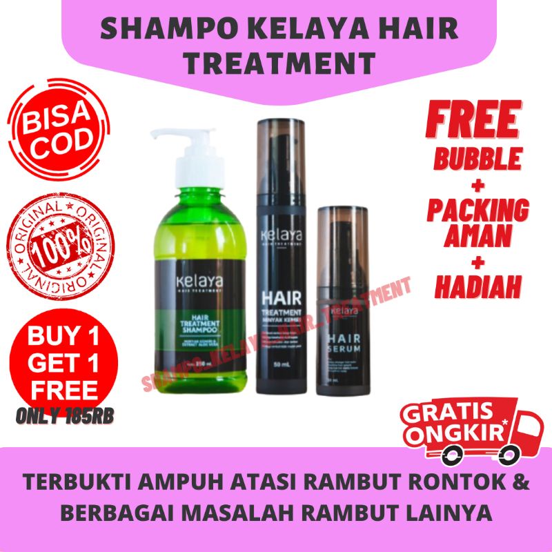 Shampo Kelaya Hair Treatment Shampoo Sampo Klaya Kalaya Anti Rontok Ketombe Botak Ampuh Parah Penumb