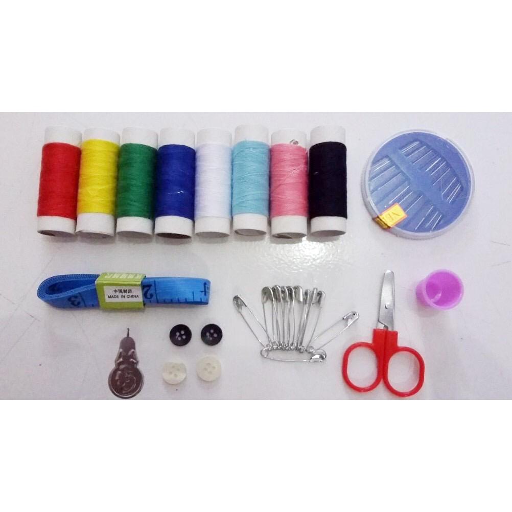 Sewing Kit Box / Set Alat menjahit Impor Berkualitas / Set Alat Jahit Box Portabel Premium Impor