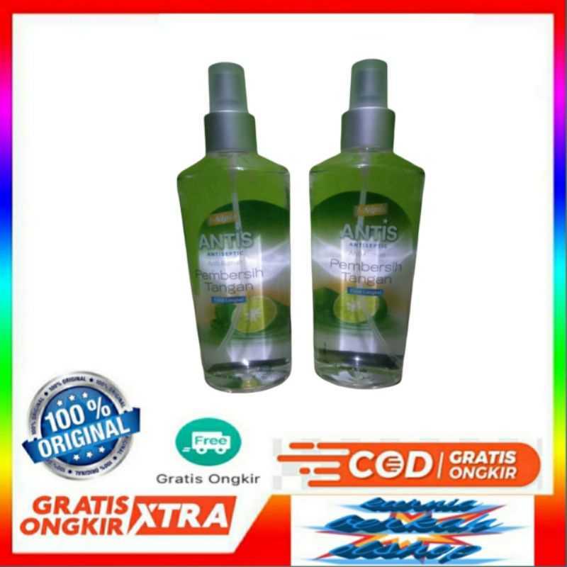 antis spray 200 ml varian jeruk nipis hand sanitizer