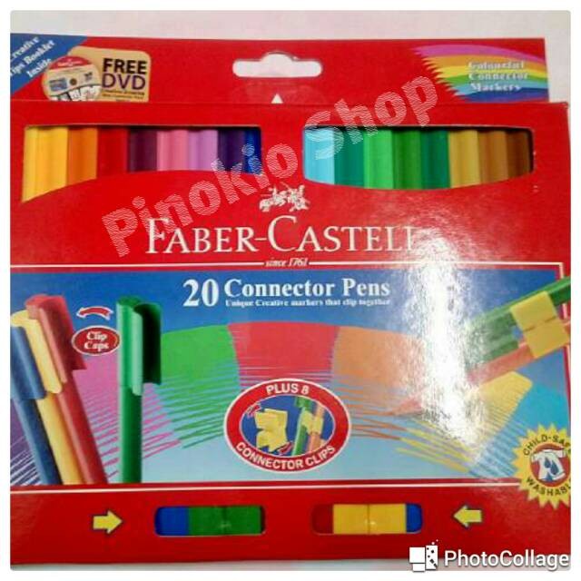 

Pendrawing- Connector Pen Faber Castell Isi 20 ( Free Dvd Creative Drawing ) -Drawing-Pen.