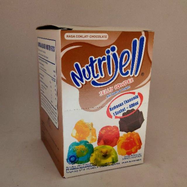 

Nutrijell cokelat 20gr .. kemasan ekonomis