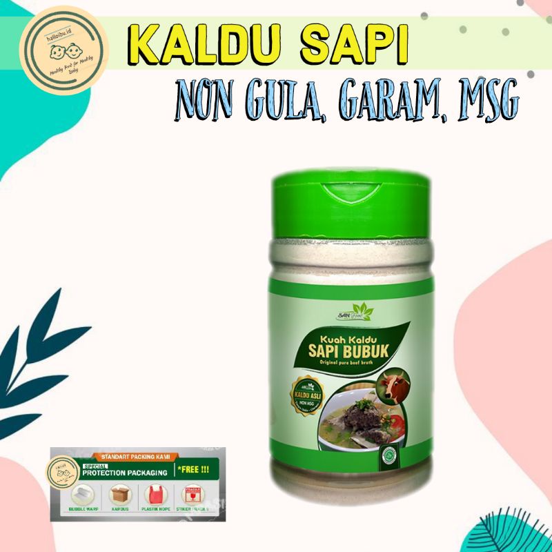 

Sanfood Kuah Kaldu Sapi Bubuk 70 gr Non Gula Garam, Non MSG, Non Pengawet