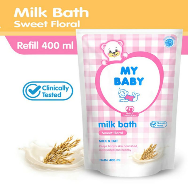 My Baby Milk bath Sweet Floral Refil 400ml