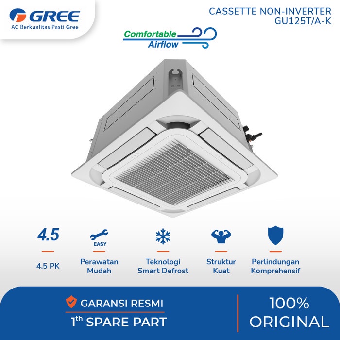 GREE GU125T/A-K AC Cassette U Match Series Standard 4,5 PK 3 Phase