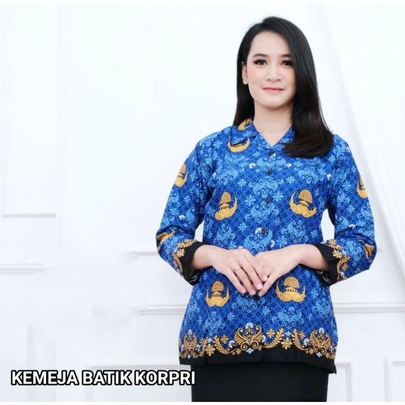 BATIK KORPRI WANITA TERBARU 2022 (tanpa furing)||SERAGAM KORPRI TERBARU 2022