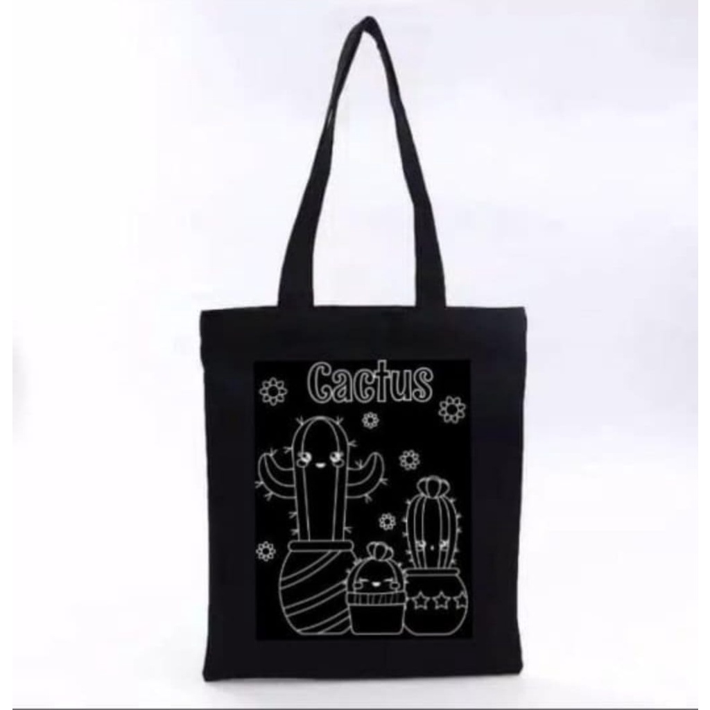 Sanial D1380 ToteBag tote bag custom tas tote wanita kpop murah custom (PEREKAT)