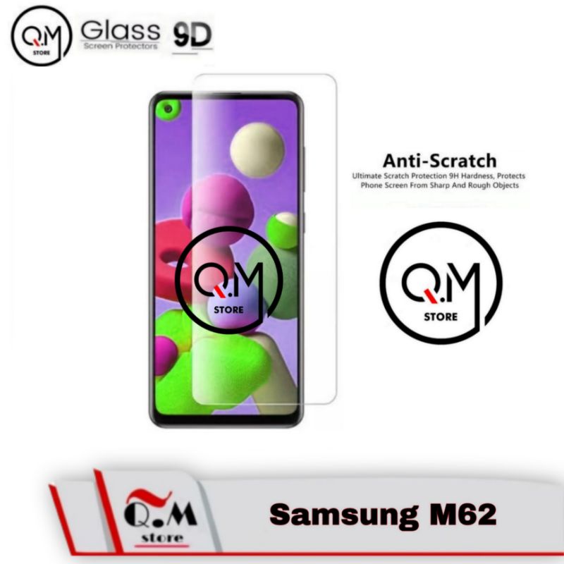 Tempered Glass Camera 9D Samsung M62 Screen Quard Tempered Glass Pelindung Camera Full 9D